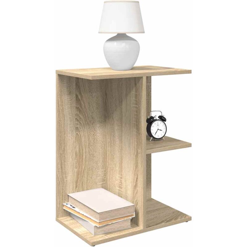 foto del prodotto vidaxl comodini 2 pz rovere sonoma 46,5x29x61 cm in legno multistrato
