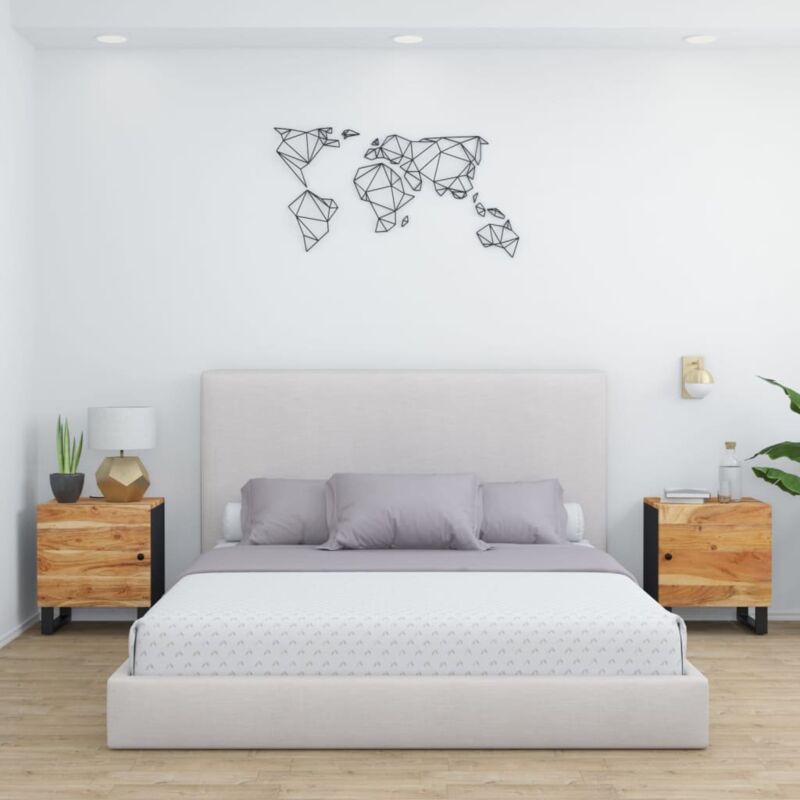 foto del prodotto vidaxl comodini 2pz 40x33x46 cm in legno massello di acacia 309210