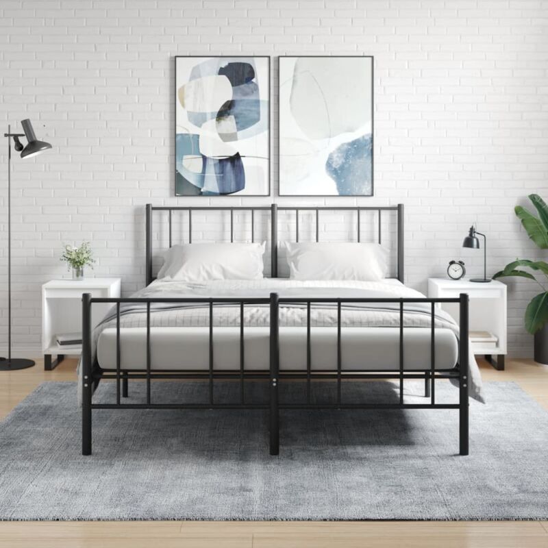 foto del prodotto vidaxl comodini 2pz bianchi 40x35x50 cm in legno multistrato