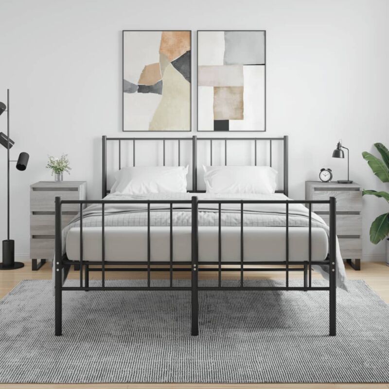 foto del prodotto vidaxl comodini 2pz grigio sonoma 40x35x69 cm in legno multistrato