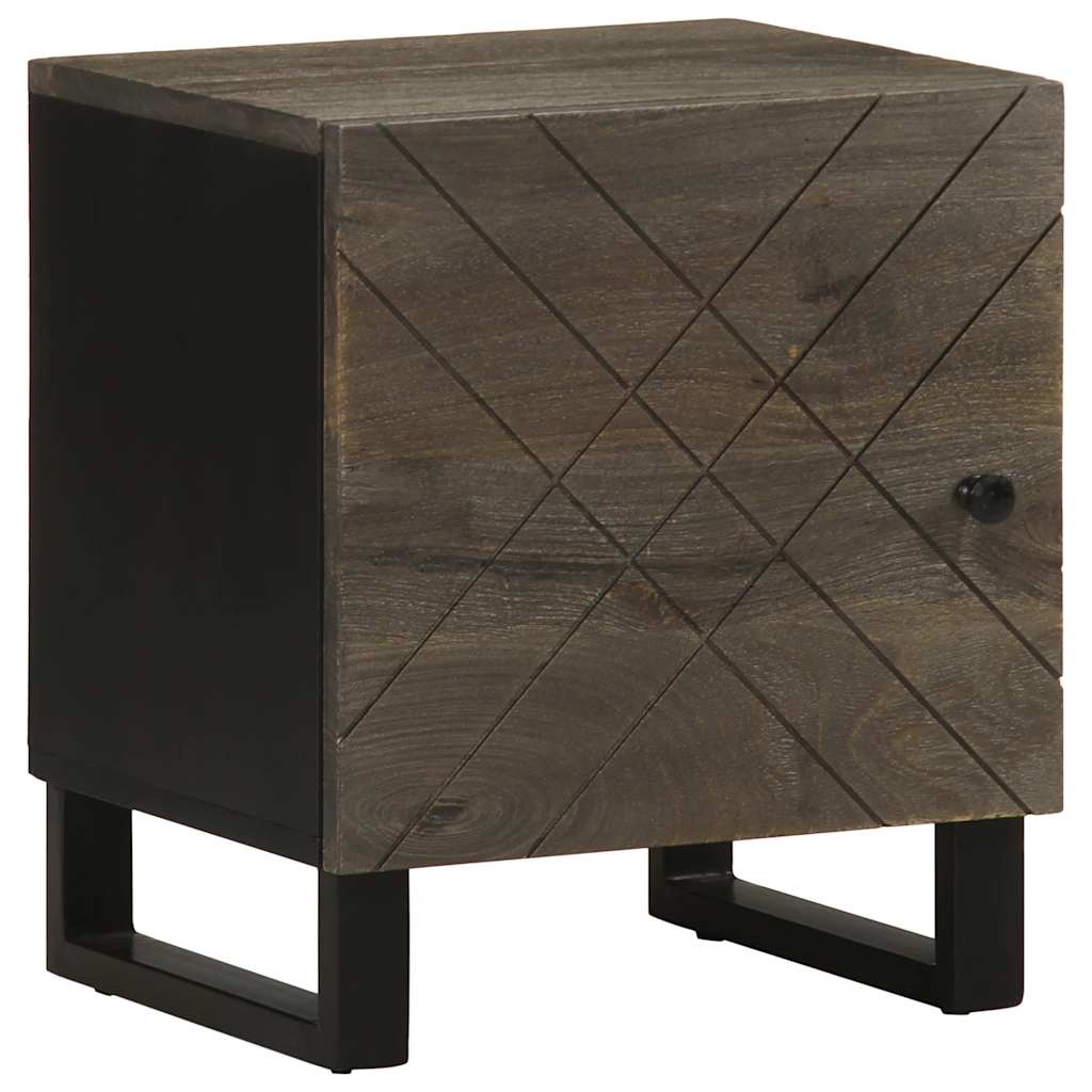 foto del prodotto vidaxl comodini 2pz neri 40x33x46 cm in legno massello di mango