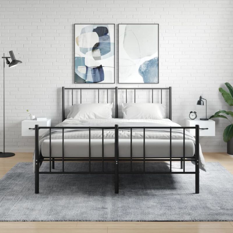 foto del prodotto vidaxl comodini a muro 2 pz bianchi 35x35x20 cm