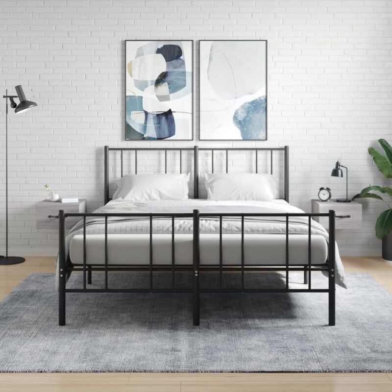 foto del prodotto vidaxl comodini a muro 2 pz grigio sonoma 35x35x20 cm