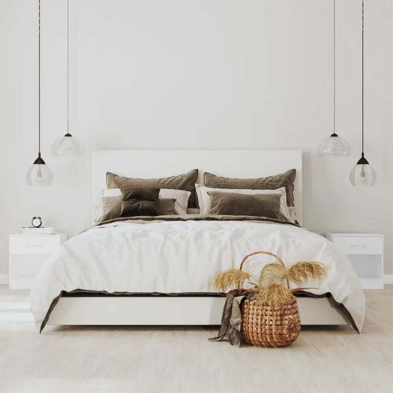 foto del prodotto vidaxl comodini in legno con 1 cassetto moderni set 2 pezzi 36,5x30,5x38 cm bianchi