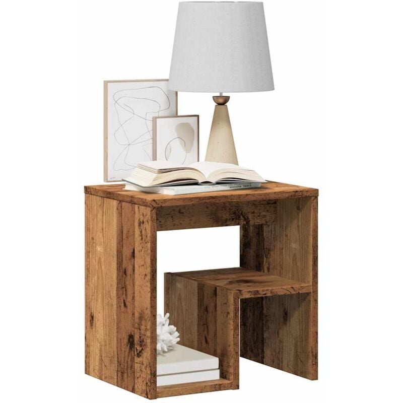 foto del prodotto vidaxl comodini legno antico 2 pz 40x30x40 cm in legno multistrato