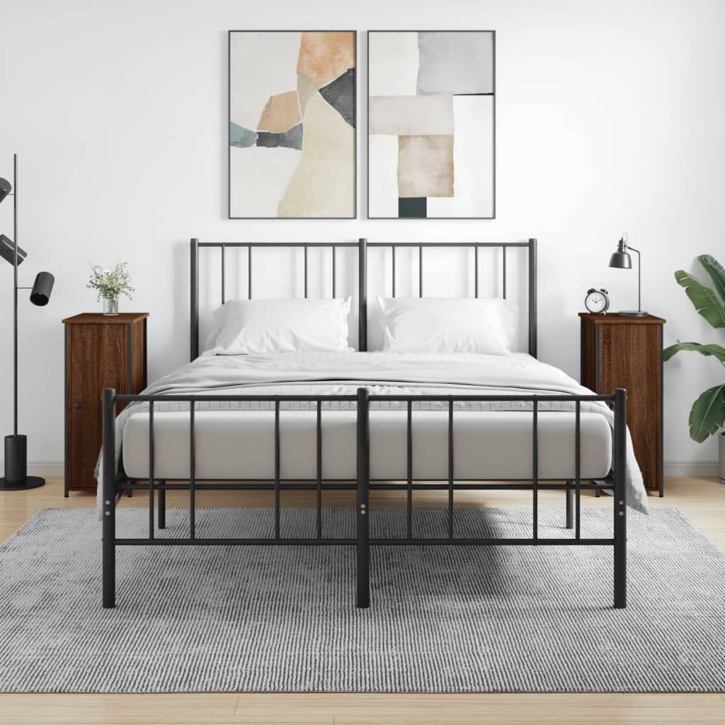 foto del prodotto vidaxl comodini rovere marrone 2 pz 32x42x80 cm in legno multistrato