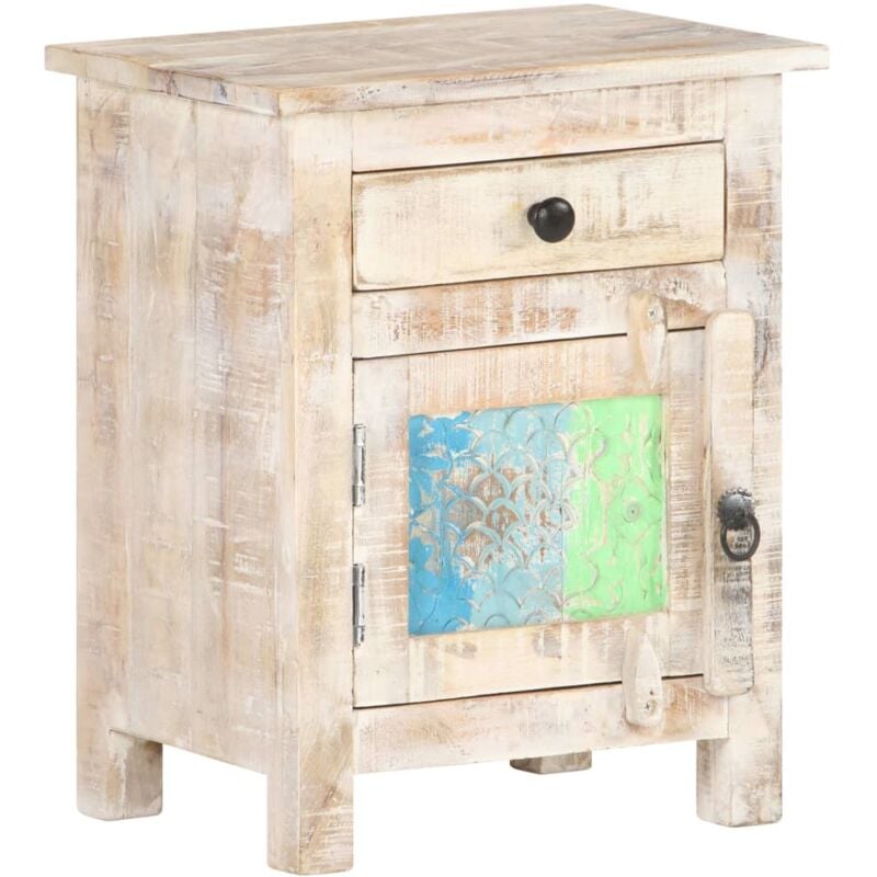 foto del prodotto vidaxl comodino 40x30x50 cm in legno di acacia grezzo