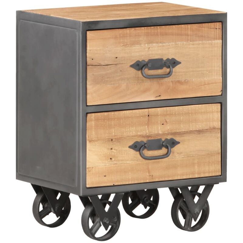foto del prodotto vidaxl comodino 40x30x51 cm in legno massello di recupero