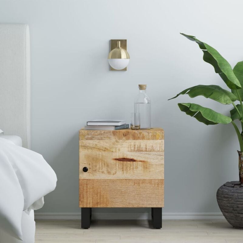 foto del prodotto vidaxl comodino 40x33x46 cm in legno massello di mango