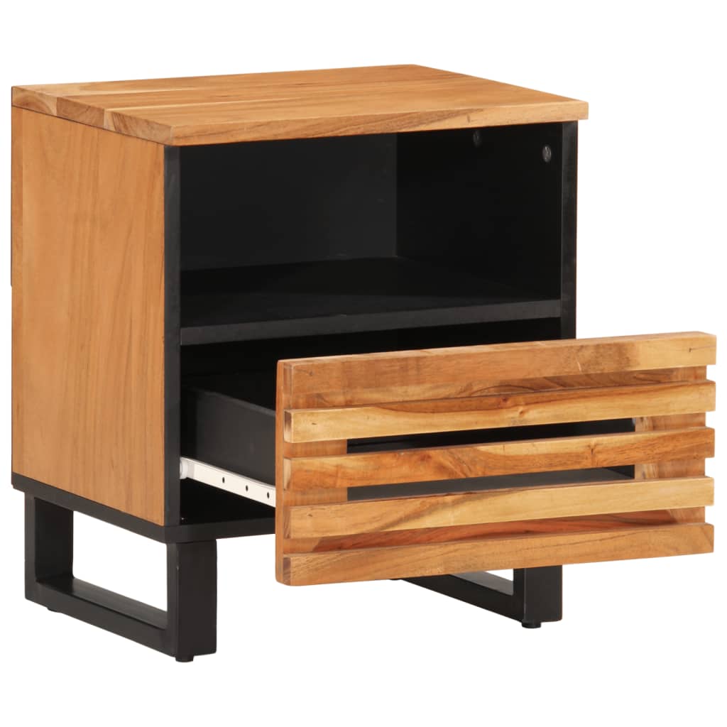 foto del prodotto vidaxl comodino 40x34x46 cm in legno massello di acacia