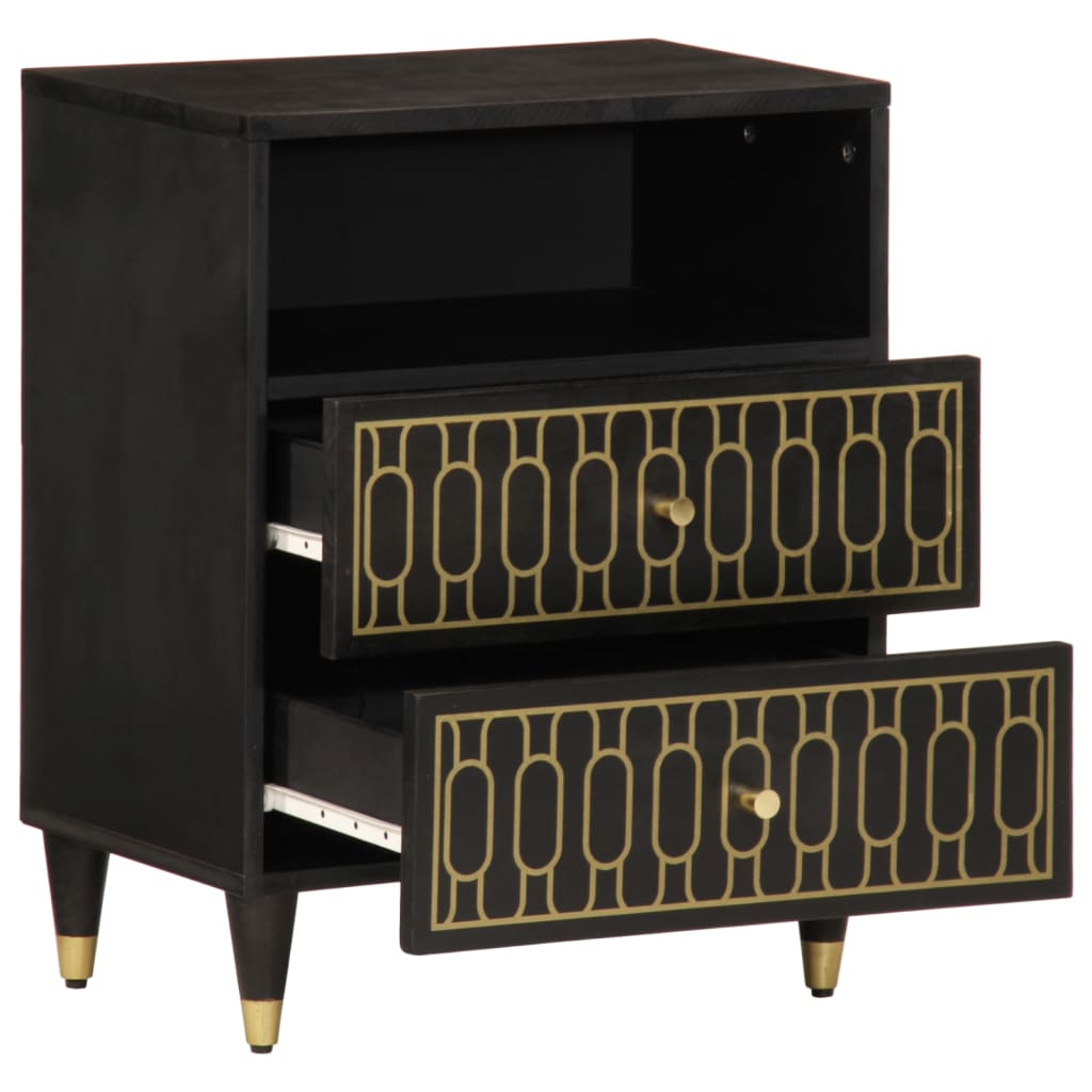 foto del prodotto vidaxl comodino 50x33x60 cm in legno massello di mango