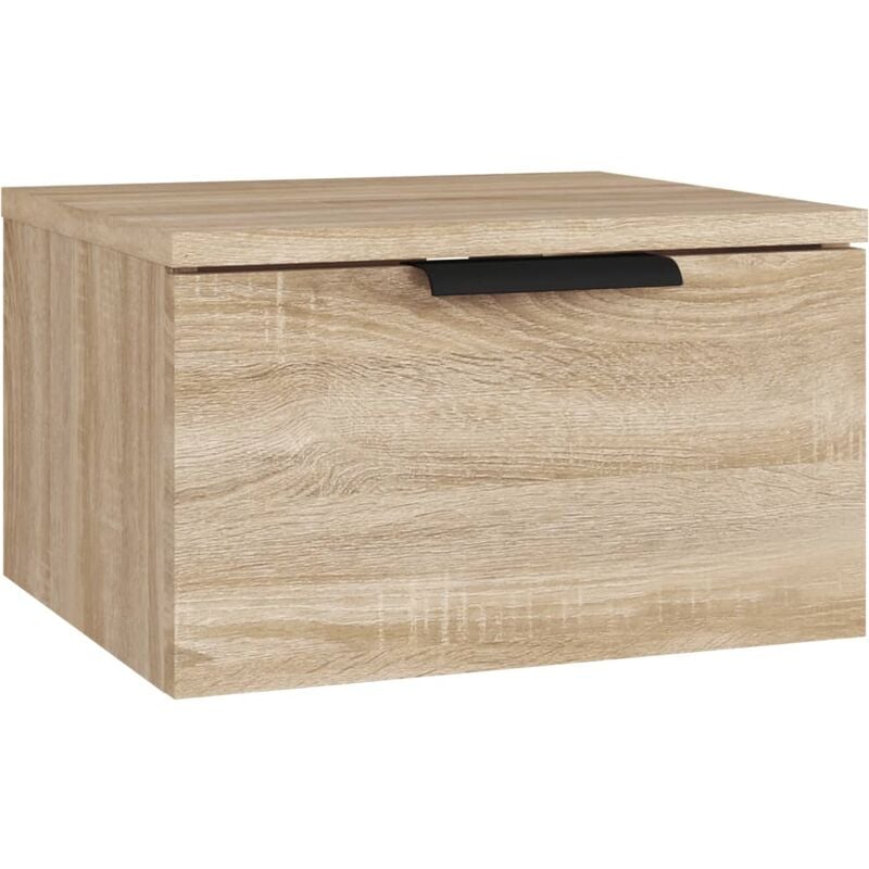 foto del prodotto vidaxl comodino a muro rovere sonoma 34x30x20 cm