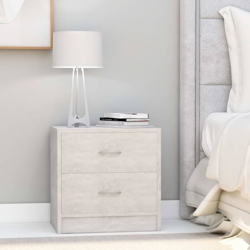 foto del prodotto vidaxl comodino camera da letto stile classico in legno comodino universale vari colori colore grigio calcestruzzo