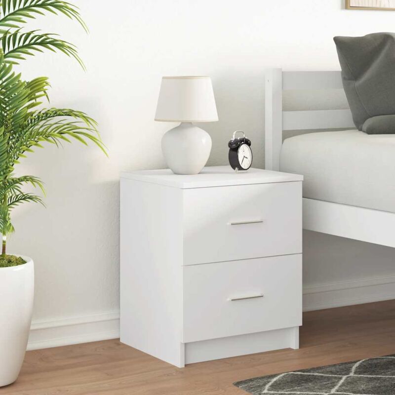 foto del prodotto vidaxl comodino con 2 cassetti bianco 40x36x50 cm