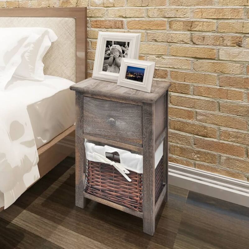 foto del prodotto vidaxl comodino da notte set 2 pz in legno marrone 899315