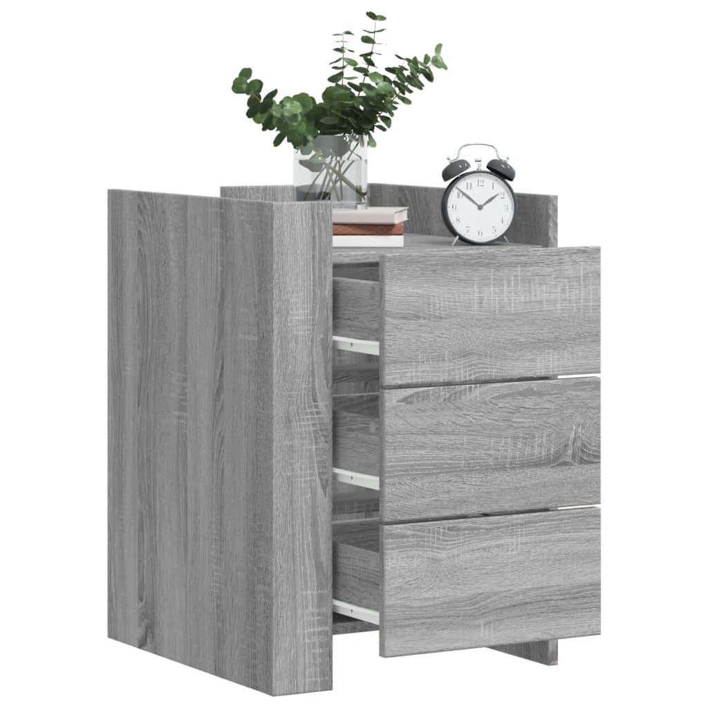 foto del prodotto vidaxl comodino grigio sonoma 45x50x65 cm in legno multistrato