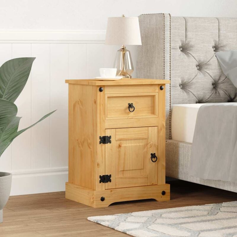 foto del prodotto vidaxl comodino in legno di pino messicano corona range 53x39x67 cm