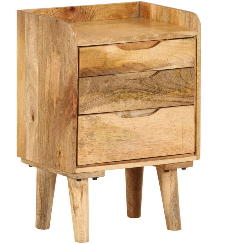 foto del prodotto vidaxl comodino in legno massello di mango 40x30x59,5 cm