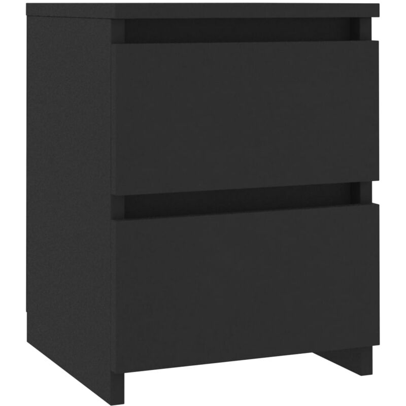 foto del prodotto vidaxl comodino nero 30x30x40 cm in legno multistrato