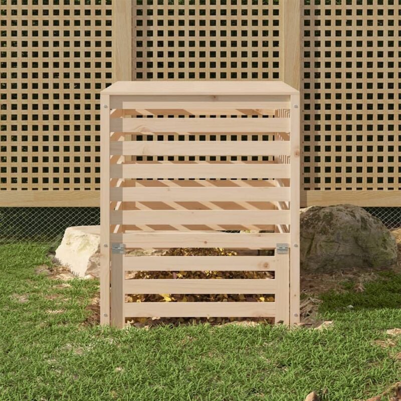 foto del prodotto vidaxl compostiera 82,5x82,5x99,5 cm in legno massello di pino