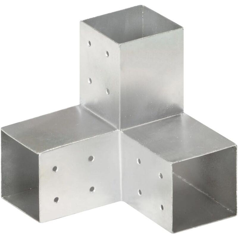 foto del prodotto vidaxl connettore per pali a forma di y in metallo zincato 81x81 mm