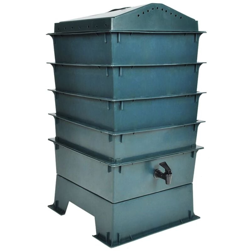 foto del prodotto vidaxl contenitore compostaggio rifiuti organici vermicompostaggio compost