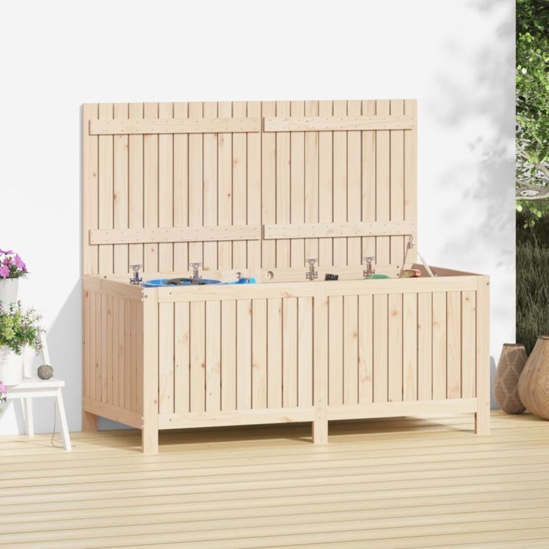 foto del prodotto vidaxl contenitore da giardino 147x68x64 cm in legno massello di pino