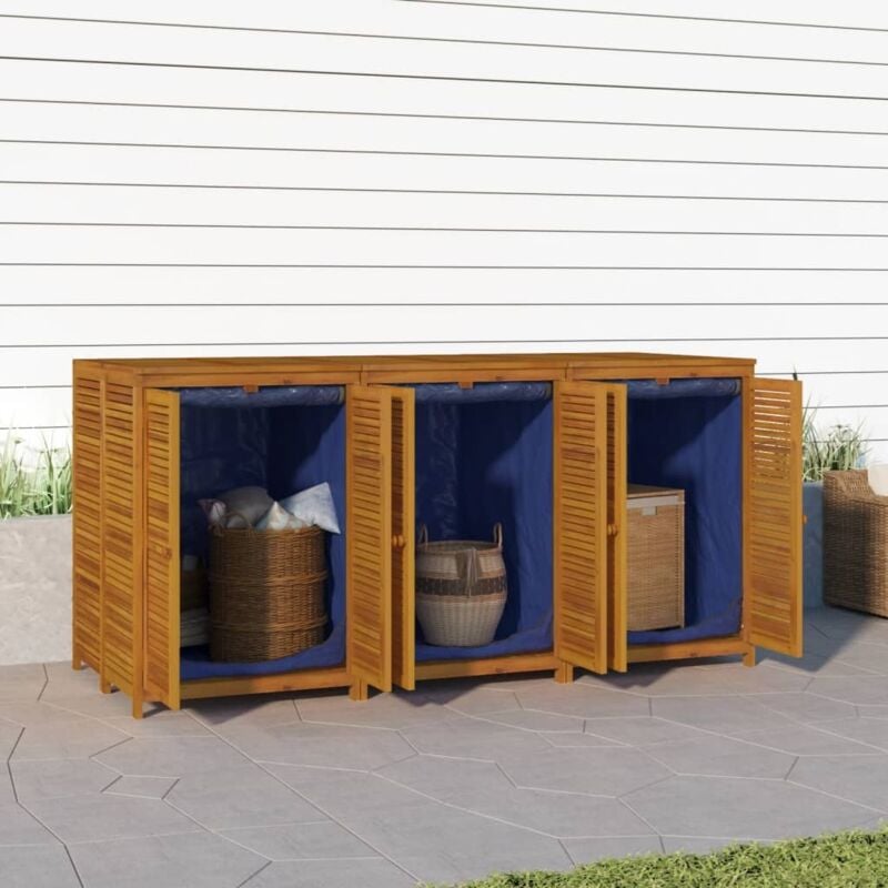 foto del prodotto vidaxl contenitore da giardino 210x87x104 cm legno massello di acacia