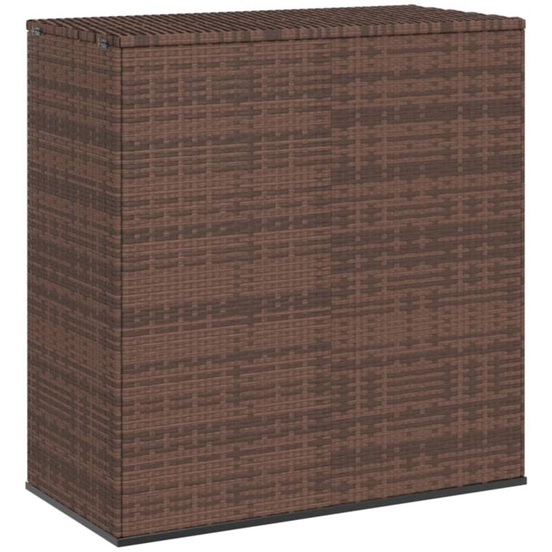 foto del prodotto vidaxl contenitore da giardino in rattan pe 100x49x103,5 cm marrone