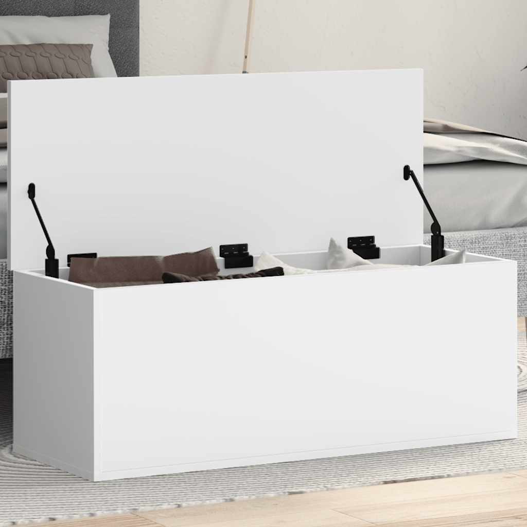 foto del prodotto vidaxl contenitore portaoggetti bianco 90x35x35 cm in truciolato