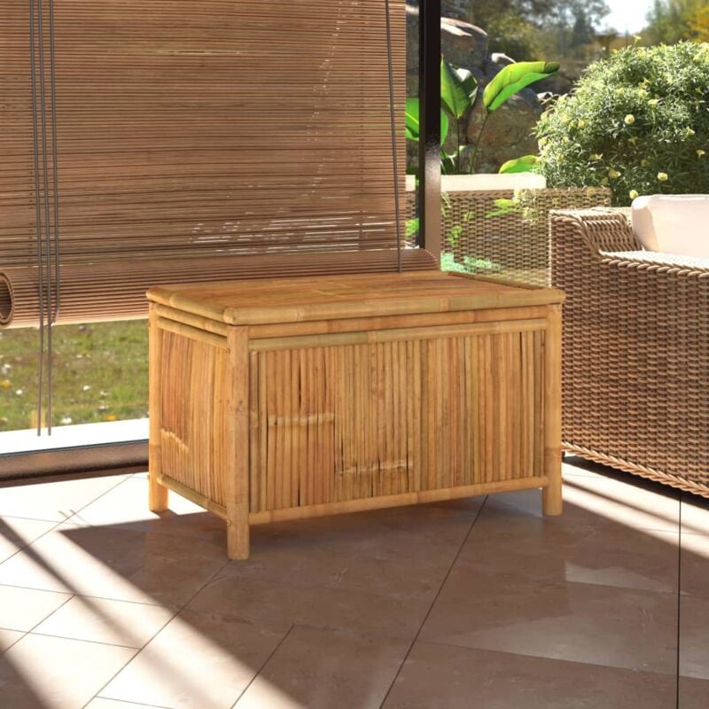 foto del prodotto vidaxl contenitore portaoggetti da giardino 90x52x55 cm in bamb 