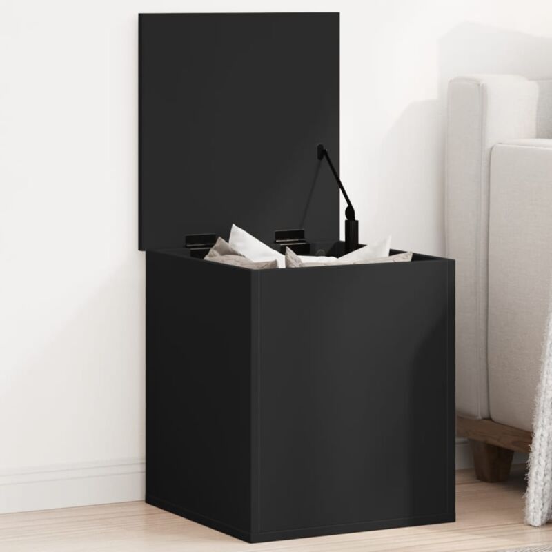 foto del prodotto vidaxl contenitore portaoggetti nero 40x42x46 cm legno multistrato