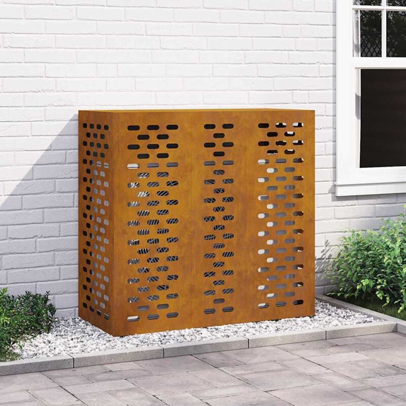 foto del prodotto vidaxl copertura per condizionatore d aria ruggine 110 x 50 x 105 cm