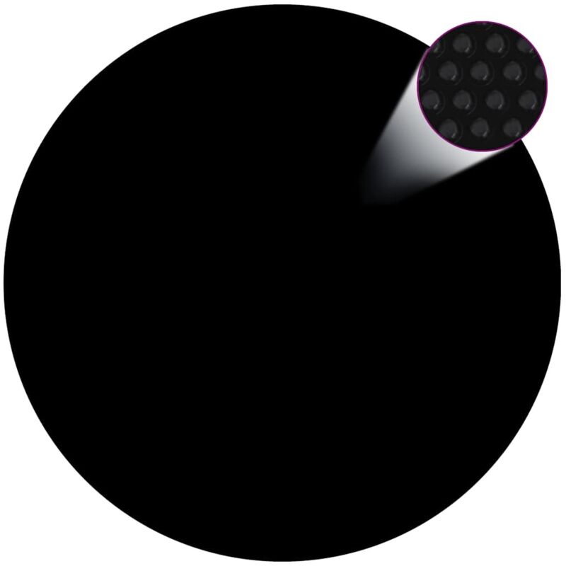 foto del prodotto vidaxl copertura per piscina nera 417 cm pe