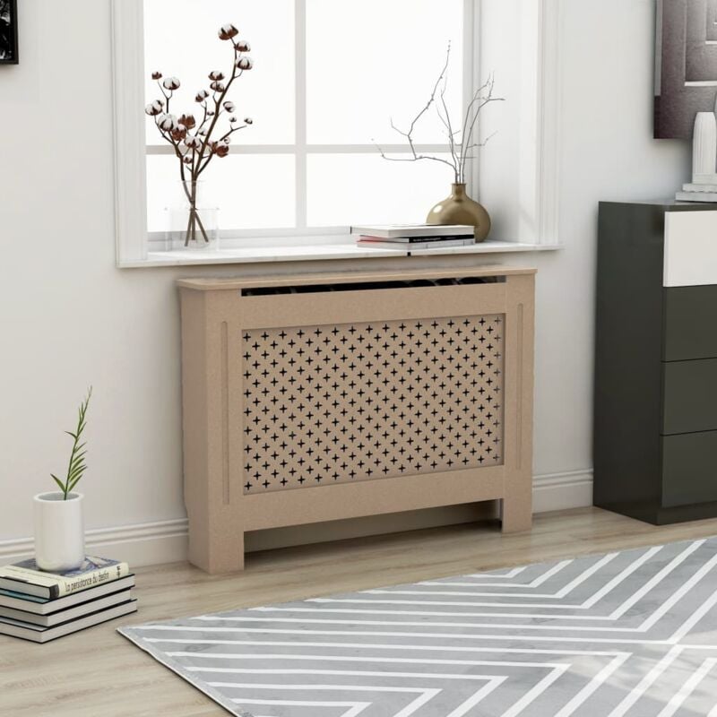 foto del prodotto vidaxl copertura per radiatore 112x19x81 cm in mdf