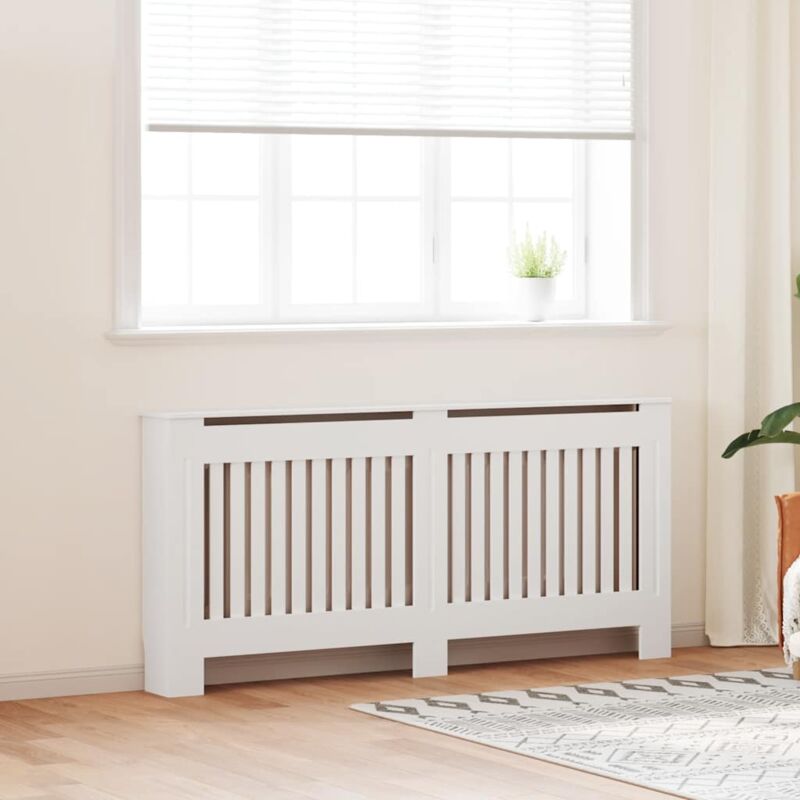 foto del prodotto vidaxl copertura per radiatore in mdf 172 cm bianco