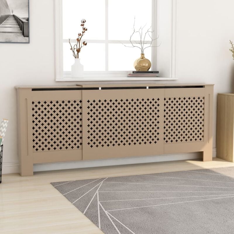 foto del prodotto vidaxl copertura per radiatore in mdf 205 cm