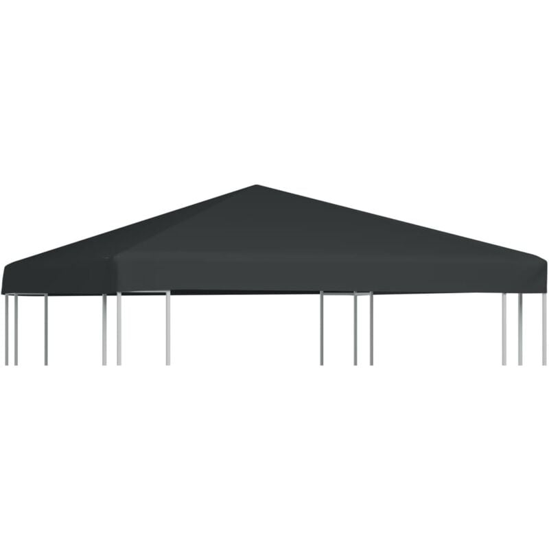 foto del prodotto vidaxl copertura superiore per gazebo 310 g m 3x3 m grigio
