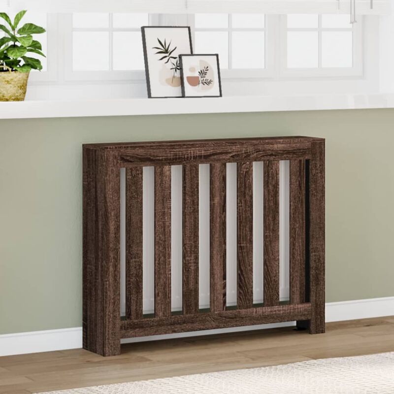 foto del prodotto vidaxl copertura termosifone rovere marrone 104x20x82cm in multistrato