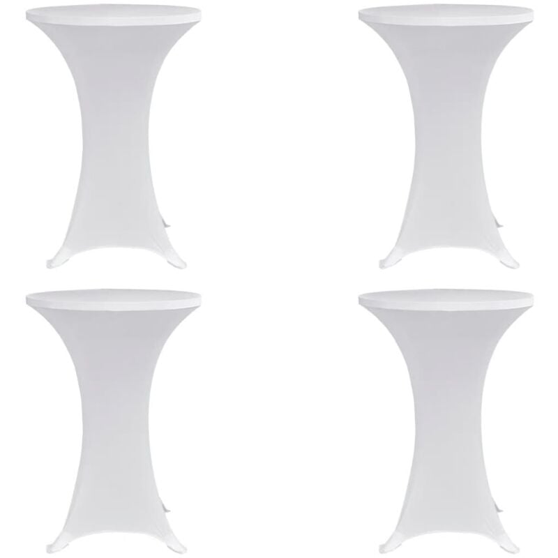 immagine 0 del prodotto vidaxl coperture verticali per tavolo 4 pz 70 cm bianco elastico