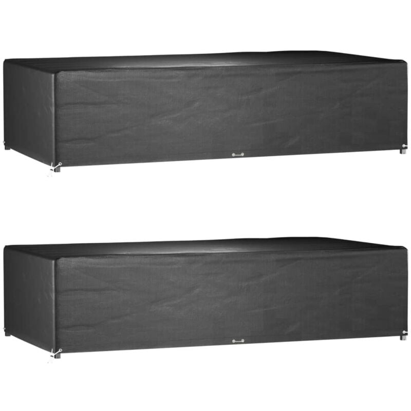 foto del prodotto vidaxl copri mobili giardino 2pz 12 occhielli 315x160x75cm rettangolo