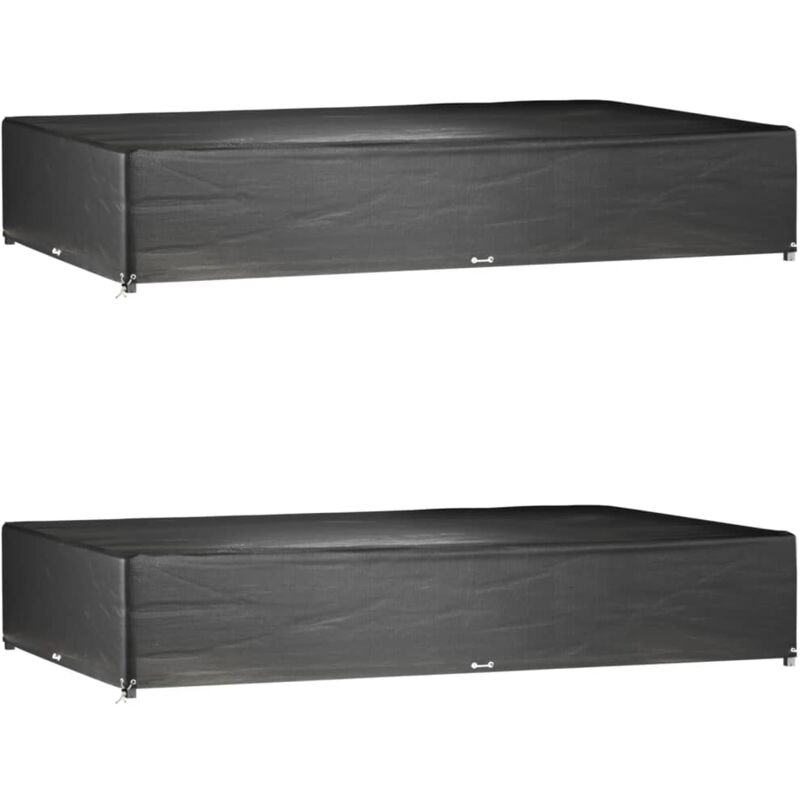 foto del prodotto vidaxl copri mobili giardino 2pz 16 occhielli 325x205x60cm rettangolo