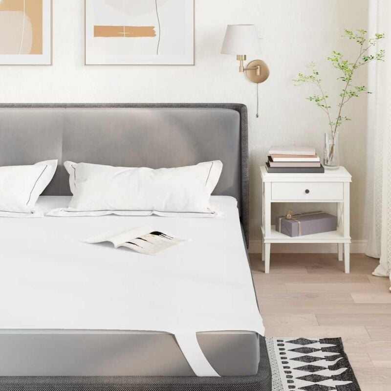 foto del prodotto vidaxl coprimaterasso bianco 140x190 cm impermeabile