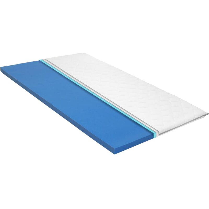 foto del prodotto vidaxl coprimaterasso in schiuma viscoelastica 6 cm con cerniera vari dimensioni dimensioni 100x200 cm
