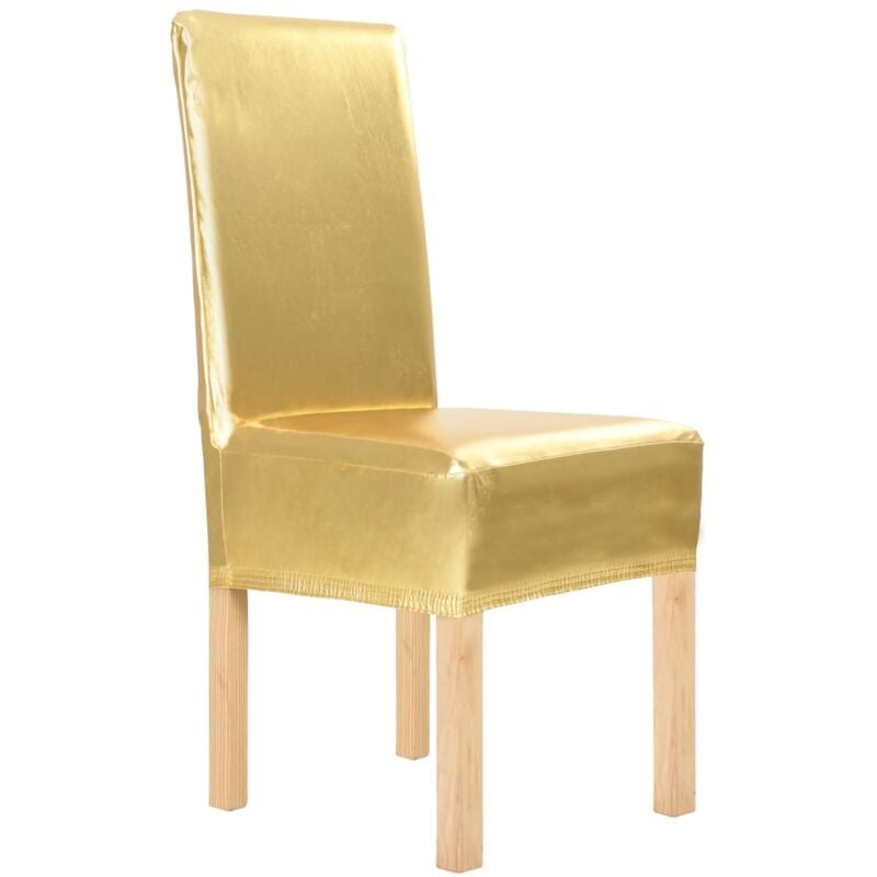 foto del prodotto vidaxl coprisedia 6 pz in elasticizzato oro