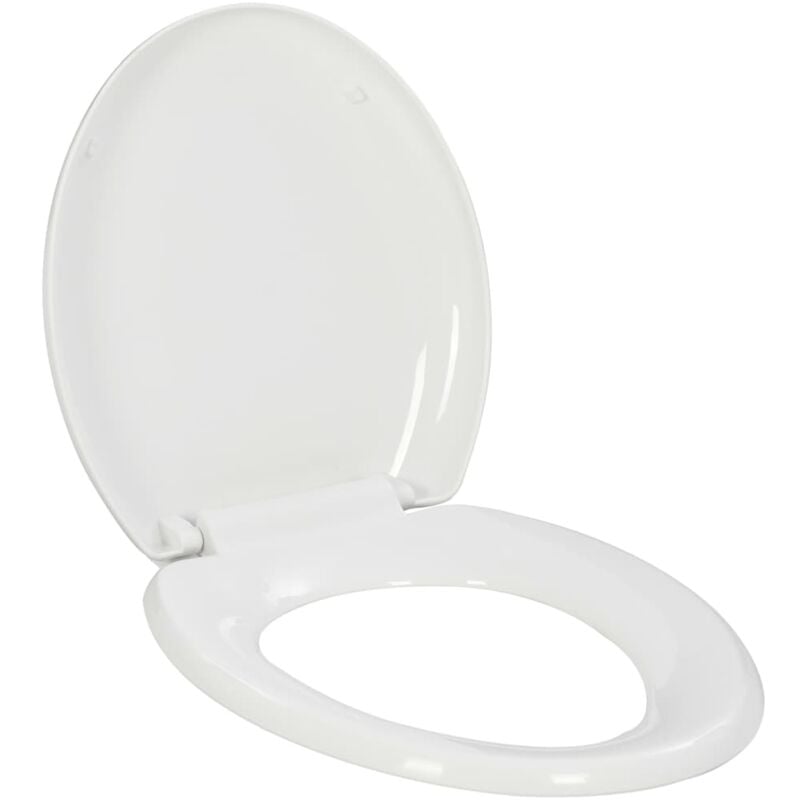 foto del prodotto vidaxl copriwater ammortizzato a sgancio rapido bianco