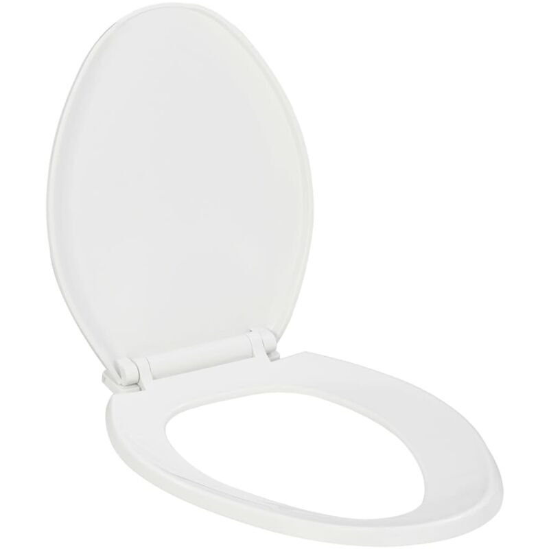 foto del prodotto vidaxl copriwater ammortizzato a sgancio rapido bianco