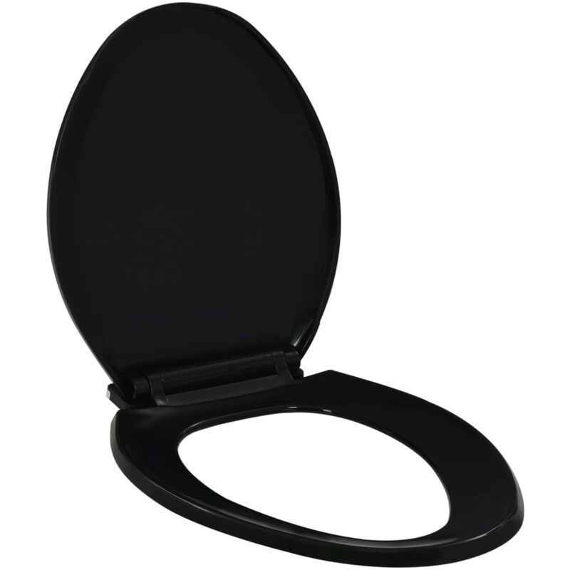 foto del prodotto vidaxl copriwater ammortizzato a sgancio rapido nero