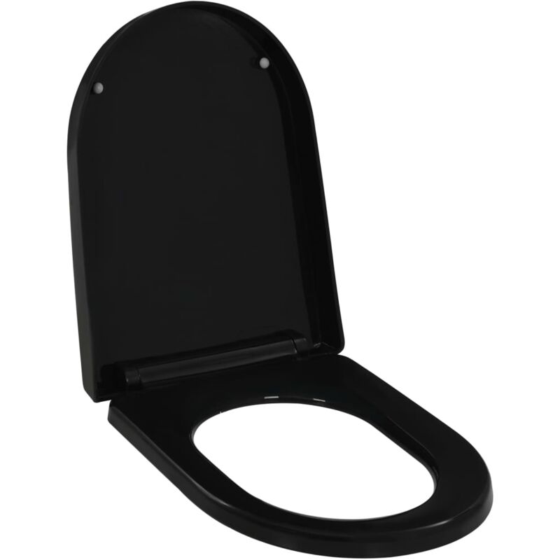 foto del prodotto vidaxl copriwater ammortizzato a sgancio rapido nero