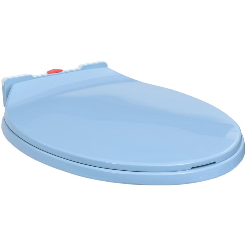foto del prodotto vidaxl copriwater chiusura ammortizzata sgancio rapido ovale vari colori colore blu